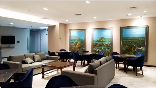 Lobby of San Miguel Corporation office